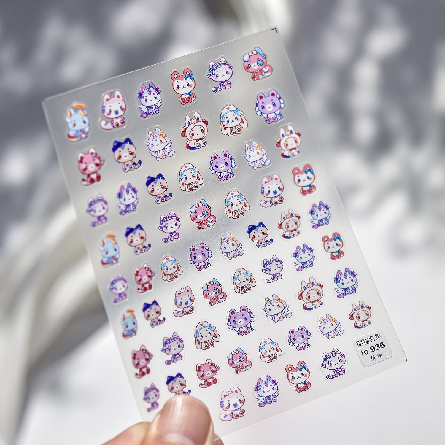 Luxury Teddy Bear: "Big Head Teddy" – 3D Embossed Nail Sticker