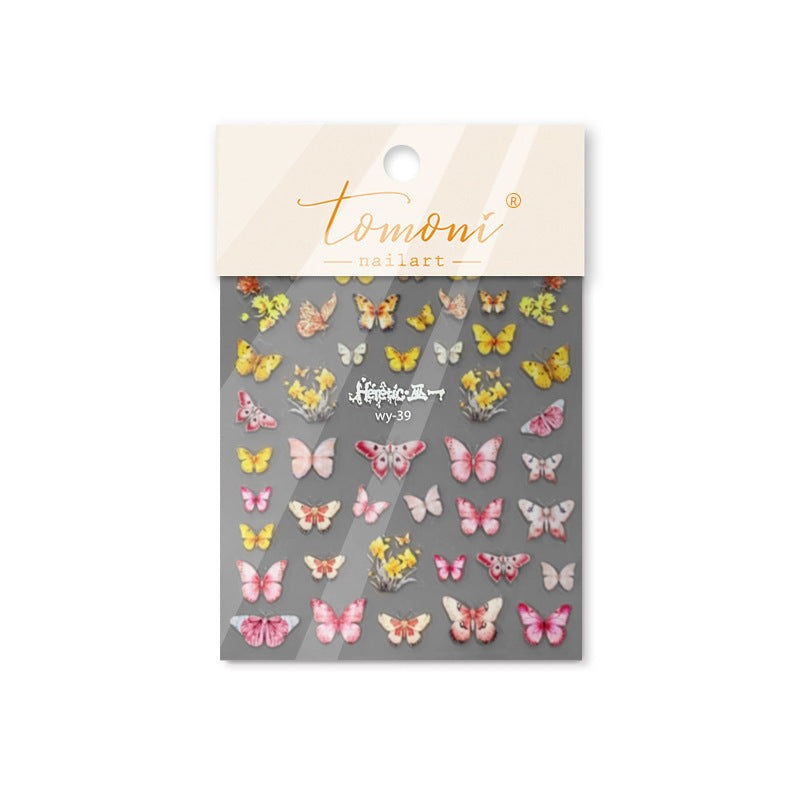 365nails: "Watercolor Ink Butterfly" – nail art stickers
