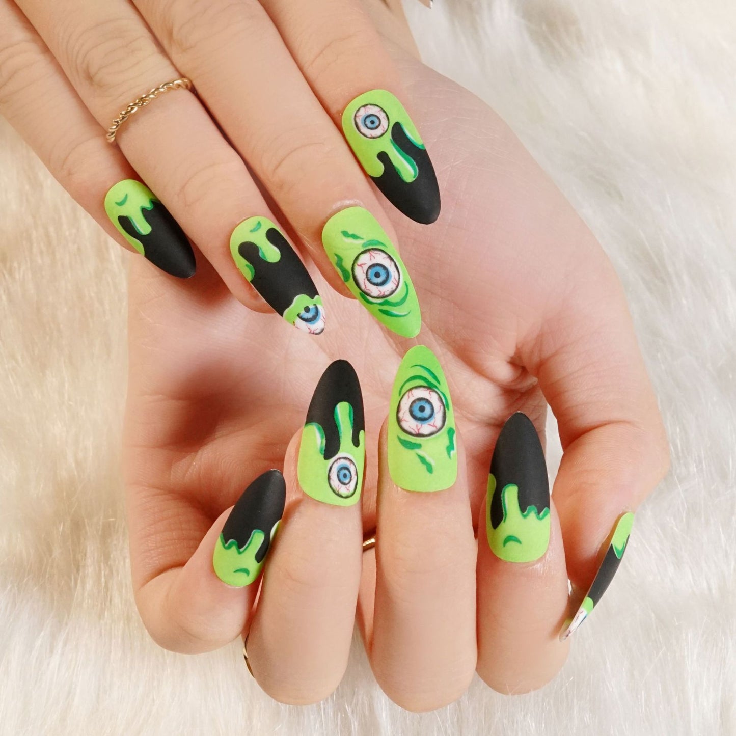 Halloween Wear Nail 3D Three-dimensional Nail Art False Nails  Spider Bat Nail Sheets Wholesale｜365nails