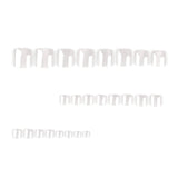 Glossy Pearl White Press On Toenails with Square Shape