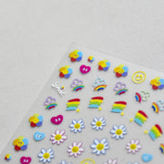 365nails: "Pastel Rainbow Star" – nail art stickers