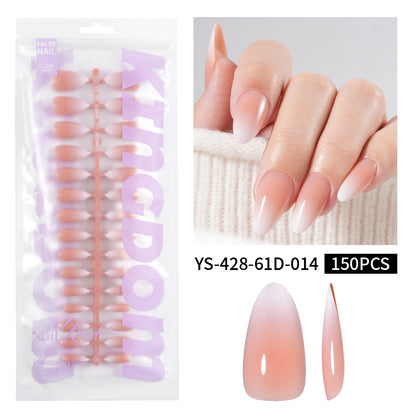 Nail Tips Europe and the United States  gradual change press on nails, simple water drop nail spray removable fake nail 150 pieces prefabricated nail