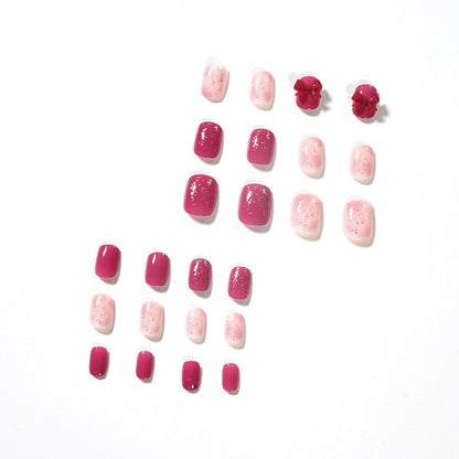 Polvo dorado fresa, lazo, uñas postizas, acabado, parche para uñas, parche para uñas, parche para uñas extraíble, venta de fábrica | 365nails