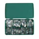 Nail Tips nail pads press on nails patches Nail art transparent patches Full stickers Long ballet nail fake nails 500 pieces in a box