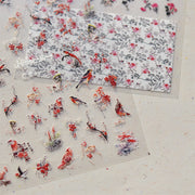 365nails: "Ink Wash Peony" – nail art stickers