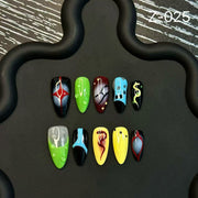 365nails: "게이머의 영광" – 3D 테마 수제 코핀형 네일