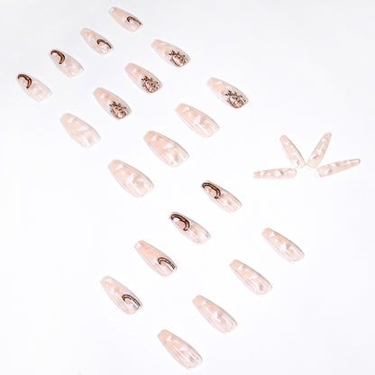 Long Ballet Cloud Sun Wear Nail Art Finished Fake Nail Nail Art Patch Nail Patch Removable Nail Patch｜365nails