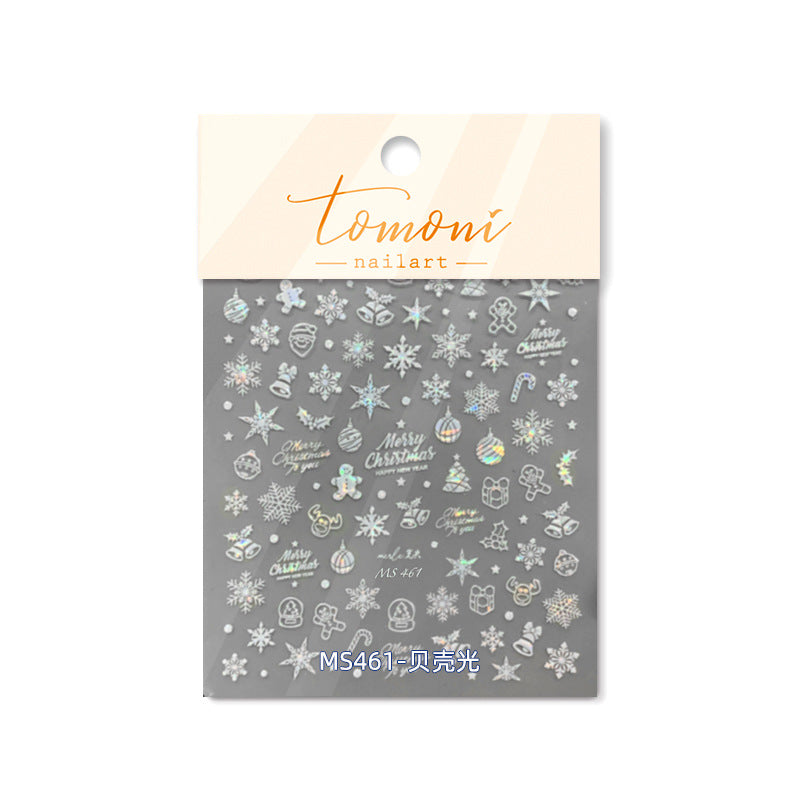 Holographic Pink Christmas – Festive Iridescent Nail Art Set