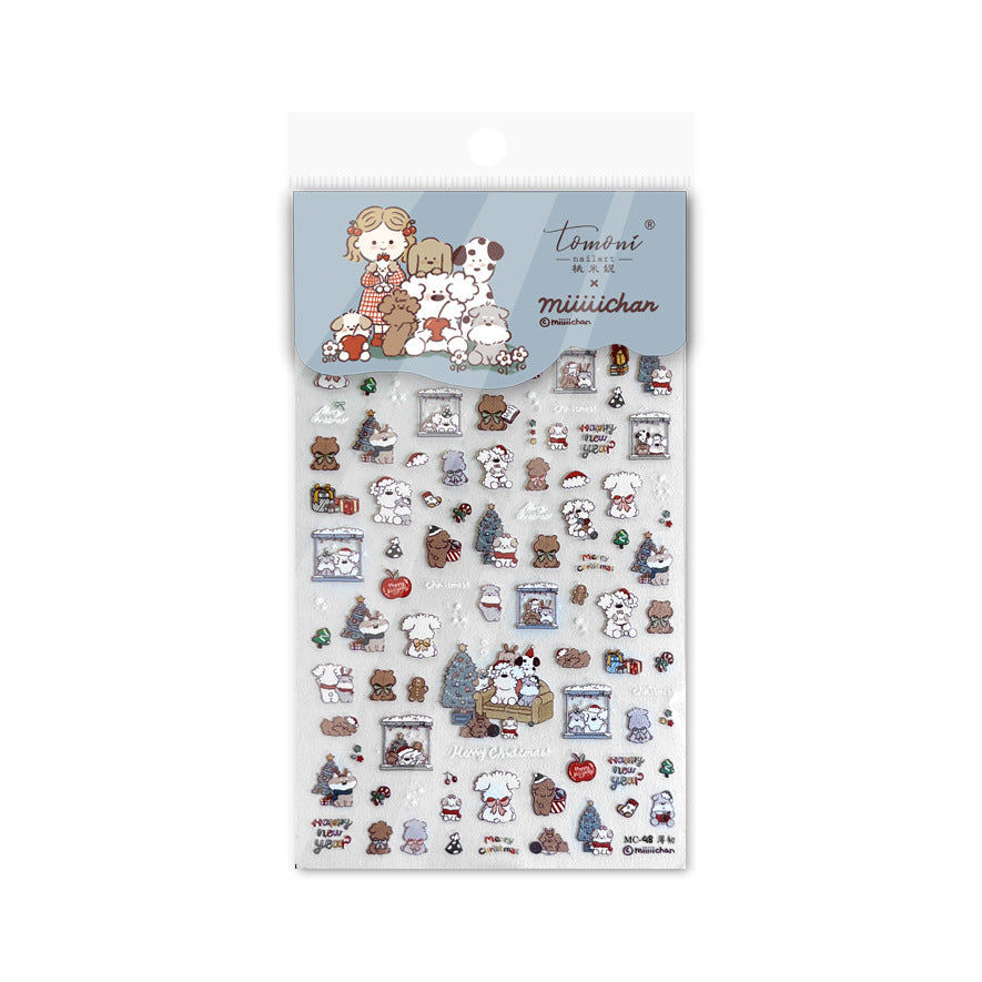 365nails: "Miiichan Christmas Friends" – adesivos para unhas
