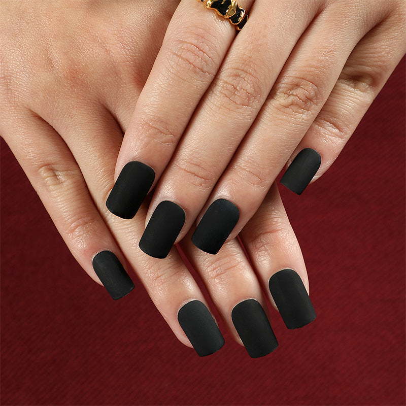 穿戴甲批發｜純色霧面長方形成品穿戴甲片｜365nails