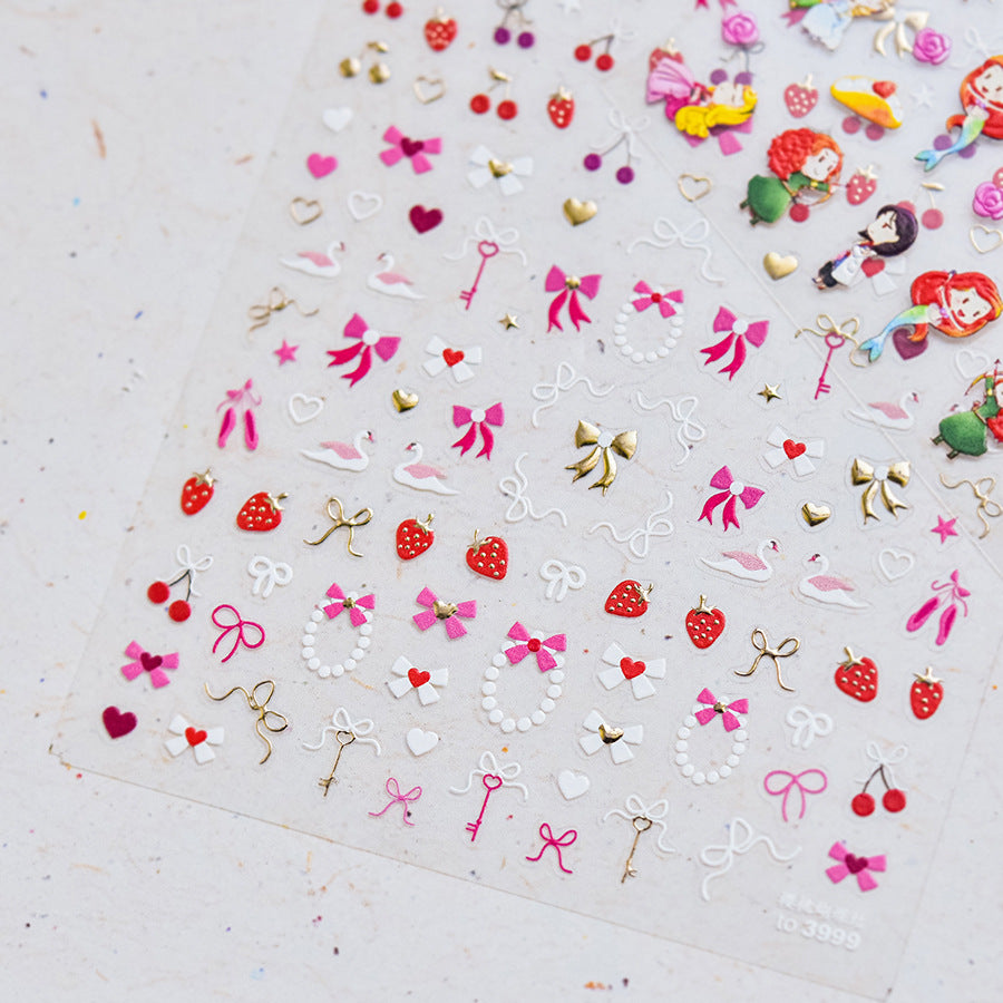 365nails: "Sweet Cherry & Ribbon" – nail art stickers