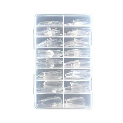 Nail Tips popular 3D rhombus nail piece almond nail ballet nail irregular transparent fake nail piece nail art wholesale