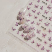365nails: "Delicate Pink Butterfly" – nail art stickers