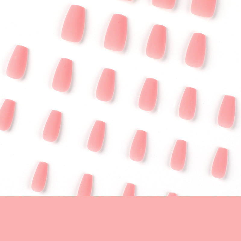 Press-on nails wholesale Solid color short ballet nail matte fake nail wholesale Nail art Press-on nails wholesale｜365nails