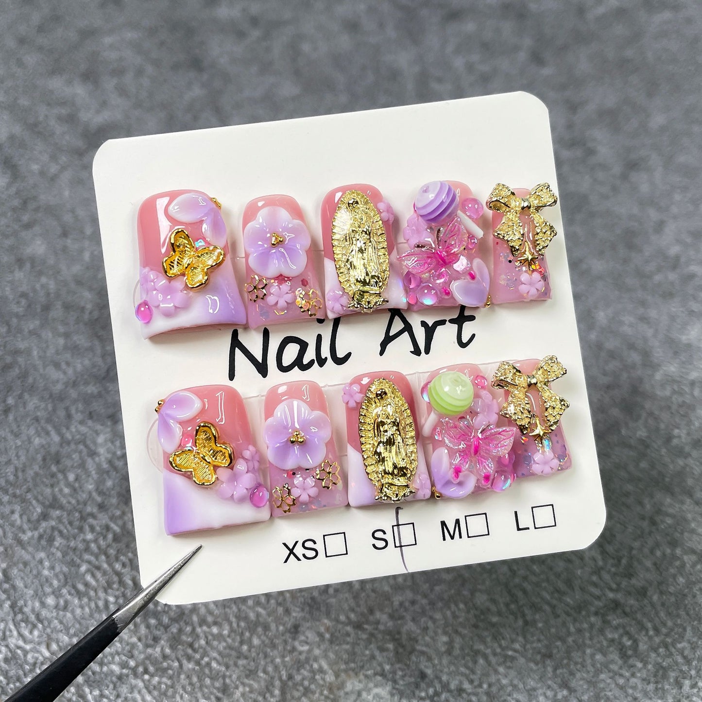 Lavender Dream Garden Series Press-On Nails