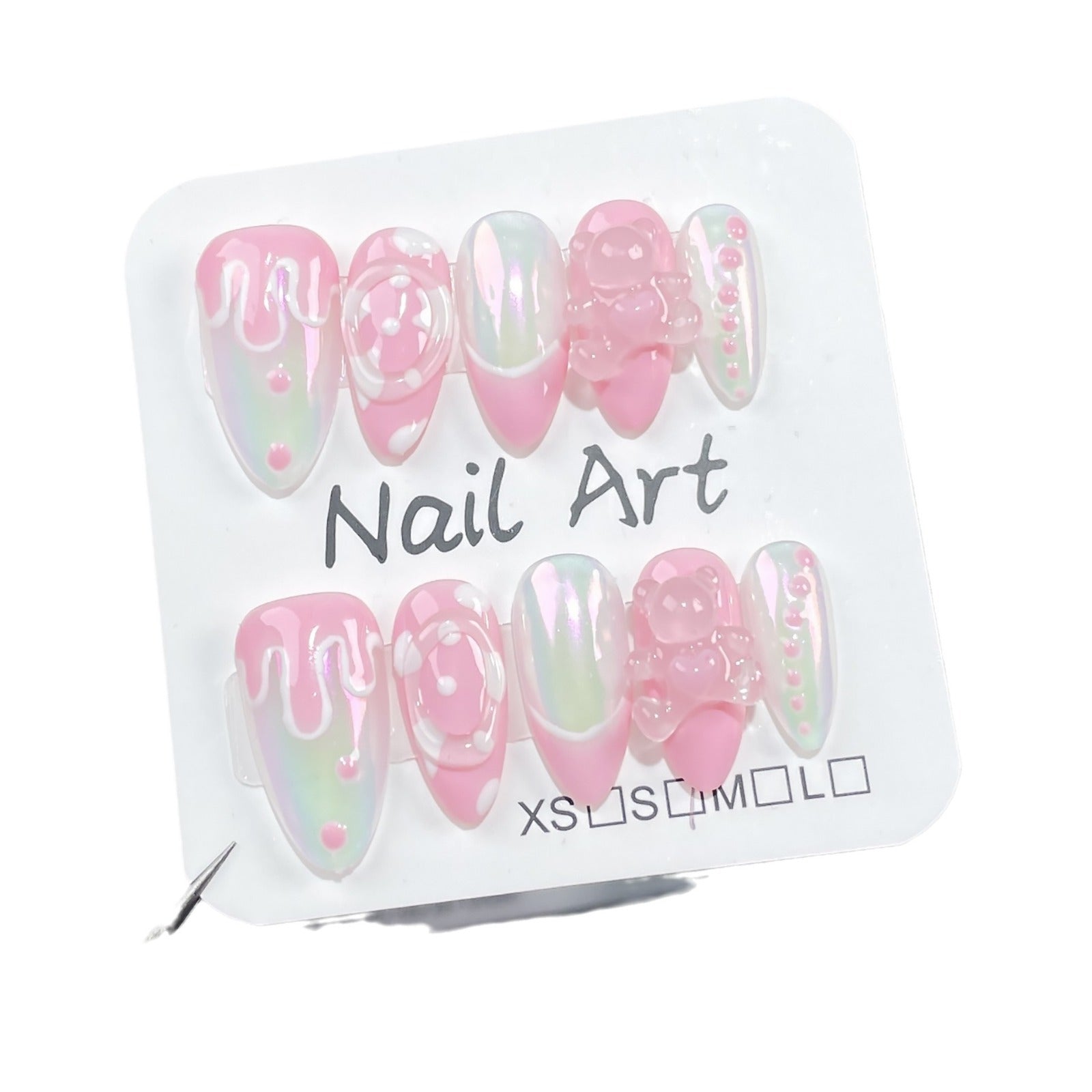 Sweet and cute Handmade press on nails Aurora Spice Girl  almond nail patch  sticker wholesale｜365nails
