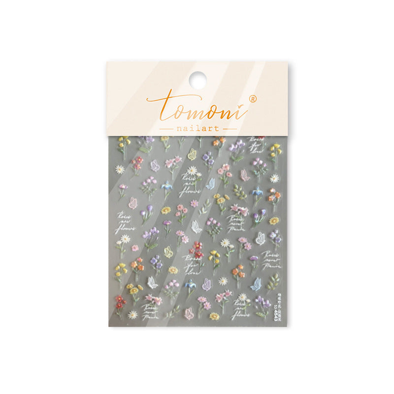 Pastel Wildflower Meadow – Fresh Romantic Nail Art Set