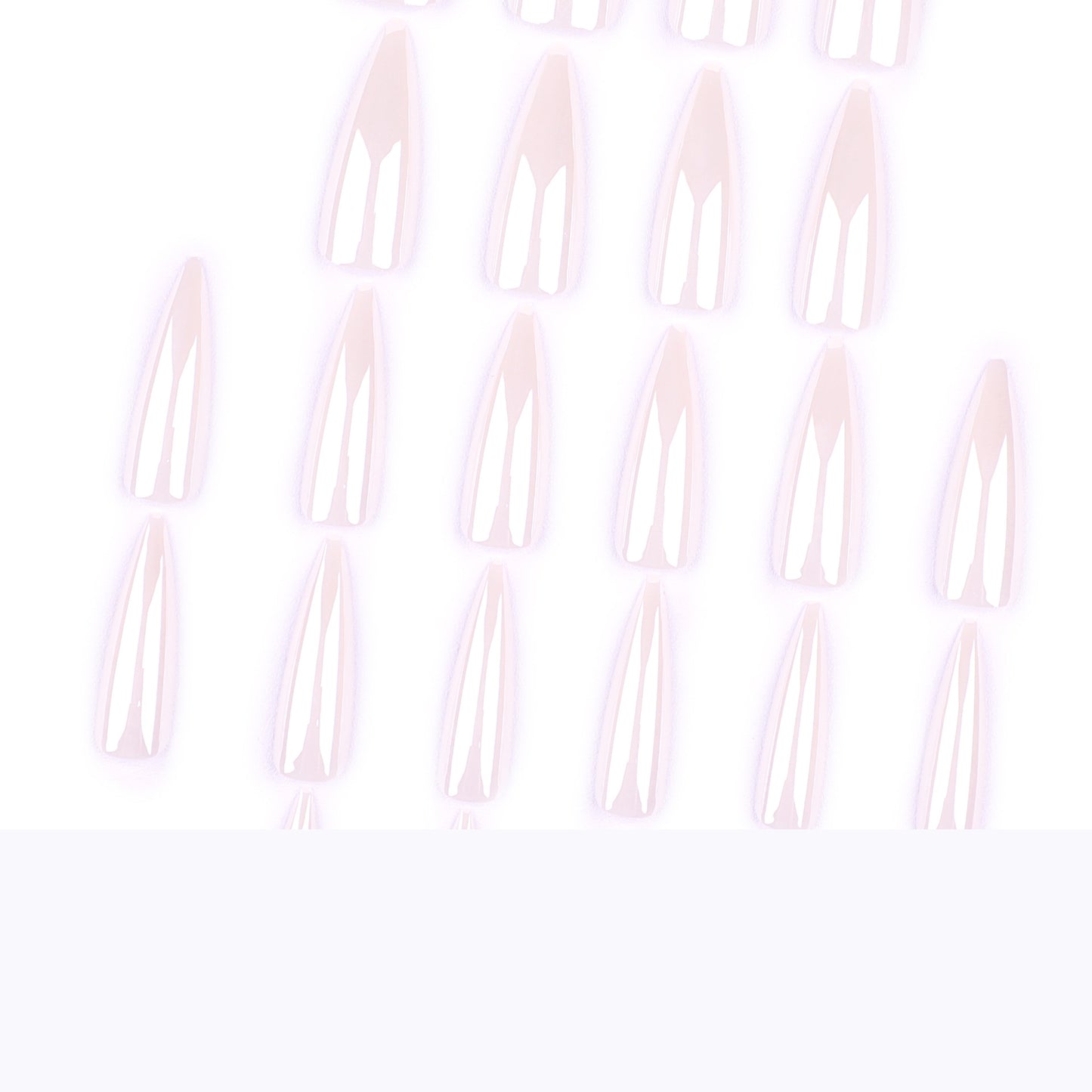 Factory direct sales press-on nails aurora solid color fake nail simple nail piece  hot-selling long-pointed nail piece｜365nails