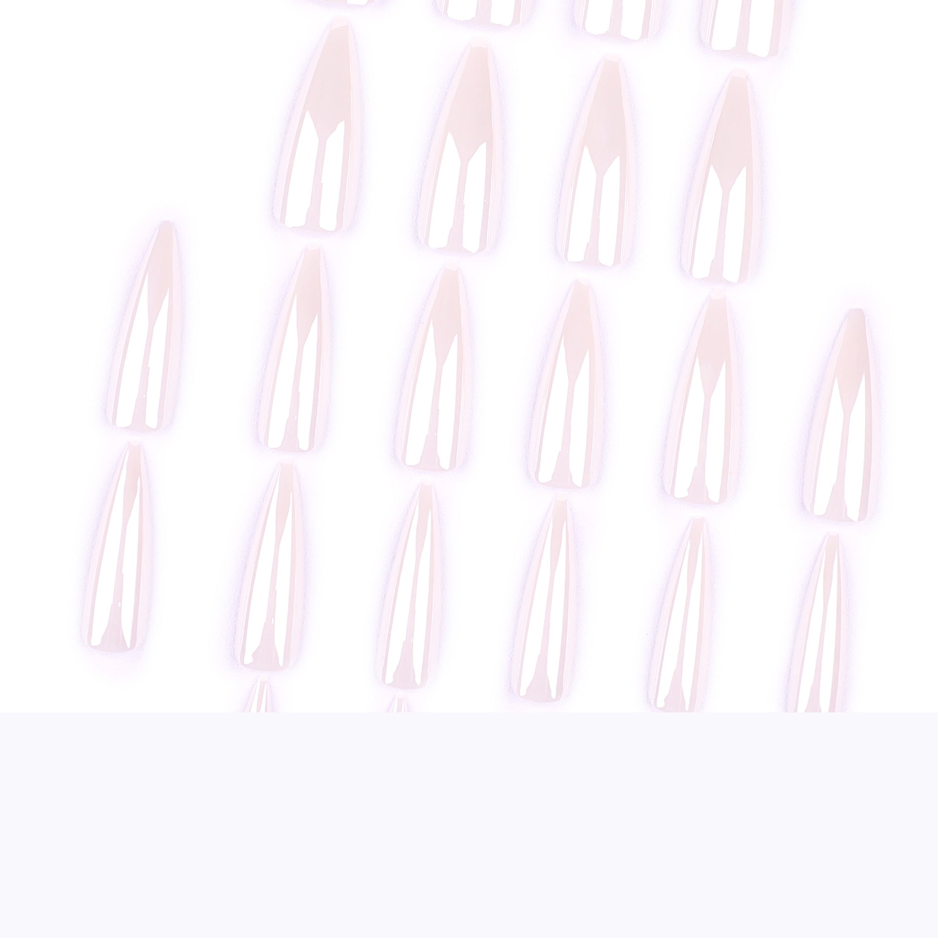 Factory direct sales press-on nails aurora solid color fake nail simple nail piece  hot-selling long-pointed nail piece｜365nails
