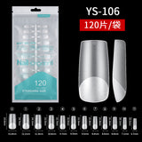365nails 120PCS Clear Nail Tips | 14 Shapes Full Size Range for Gel Extensions