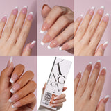 Hot-selling French-style armor, simple spray oil-shiny patch manicure removable trapezoidal nail piece 120 pieces in a box