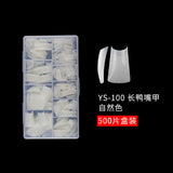 Drama Collection: "YS-100 Long Duck" – Long Duck Bill Nail Tips (500pcs Bag)