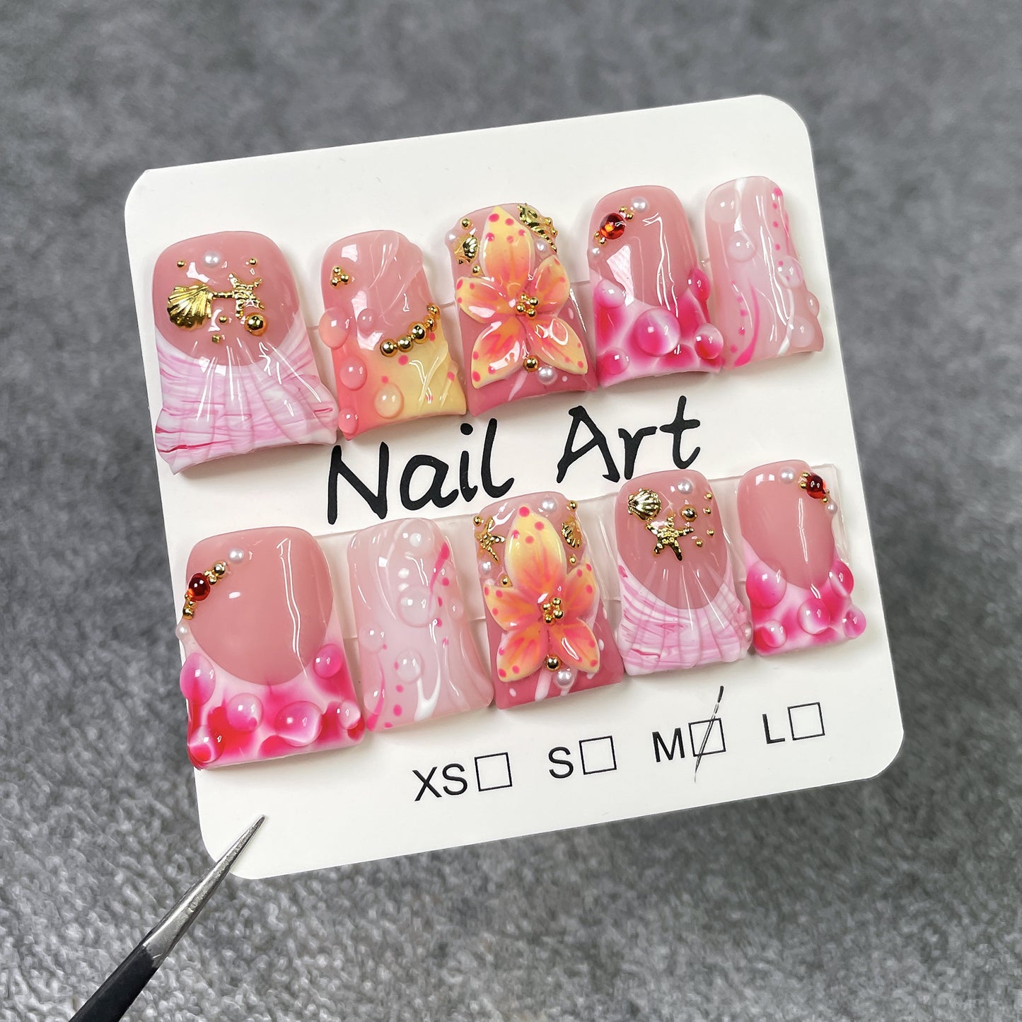 Tropical Blossom Series Press-On Nails