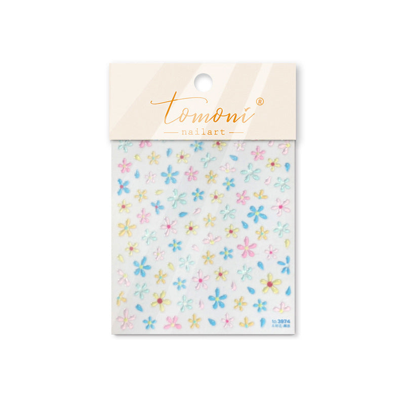 365nails: "Pastel Daisy Confetti" – nail art stickers