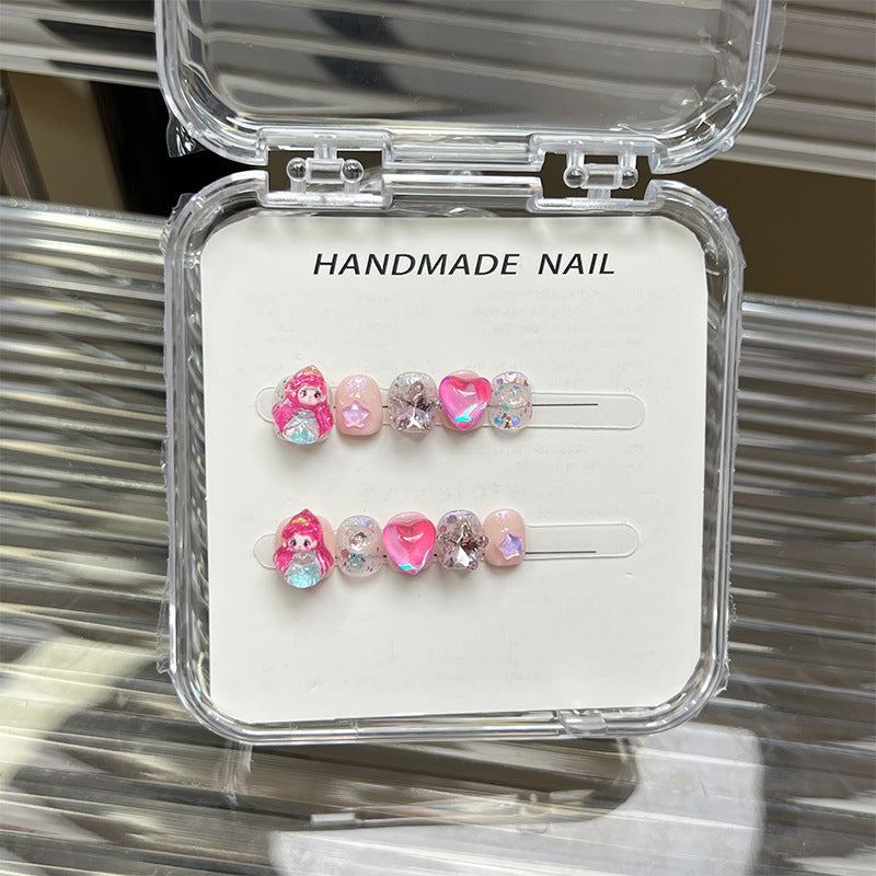 Sweet Cartoon Candy Kids Press On Nails Assorted Set