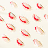 Unhas postiças com acabamento em prensa, unhas francesas, fornecimento direto｜365 unhas