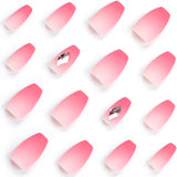 Simple Wear Nail False Nail Short Blush Nail Art Nail Patch Nail Patch Diamond Wear Nail Patch｜365nails
