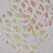 亮片煙火綻放：「節慶閃耀」—5D 浮凸美甲貼