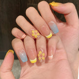 Macaron Color Three-dimensional Carving Spring and Summer Detachable Handmade Wear nails | 365nails