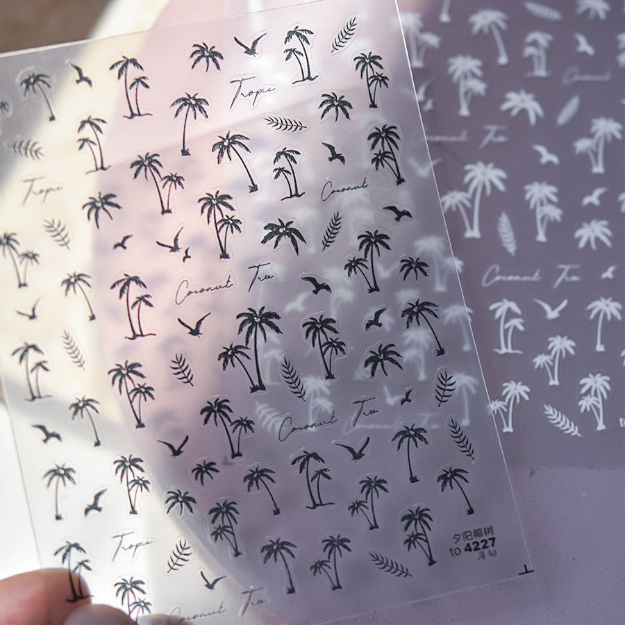 365nails: 미니멀 야자수 – 네일 아트 스티커