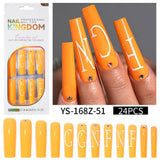 Long press on nails, French versatile patch nail art removable prefabricated fake nail press on nails piece