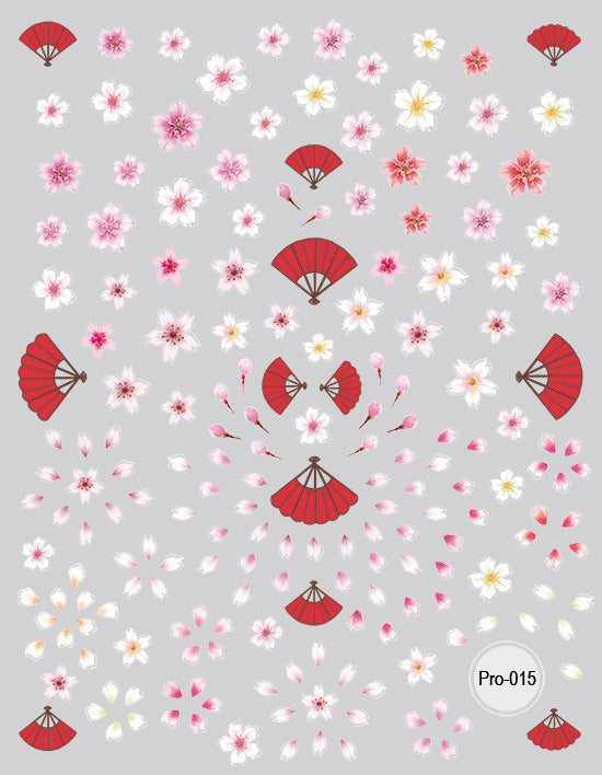 365nails: "Fleur aquarelle rose et violette" – Stickers nail art