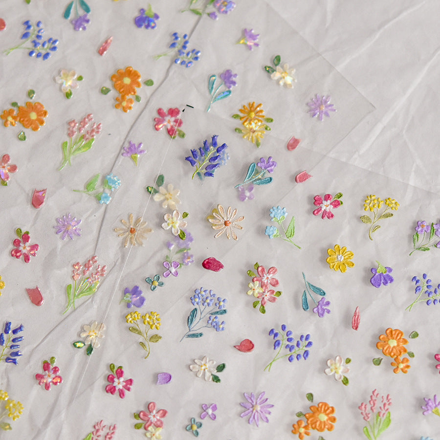 365nails: "Colorful Mini Floral" – nail art stickers