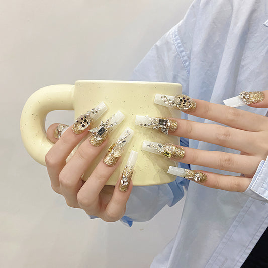 Pure handmade press on nails   nail art fake nails beauty | 365nails