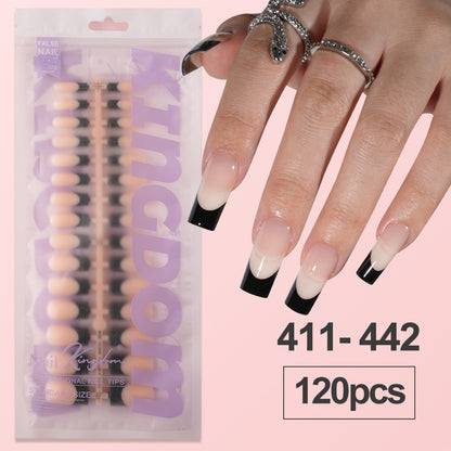 Nail Tips French prefabricated nail pads, whole bags, new non-marking removable fake nail patches, French press on nails