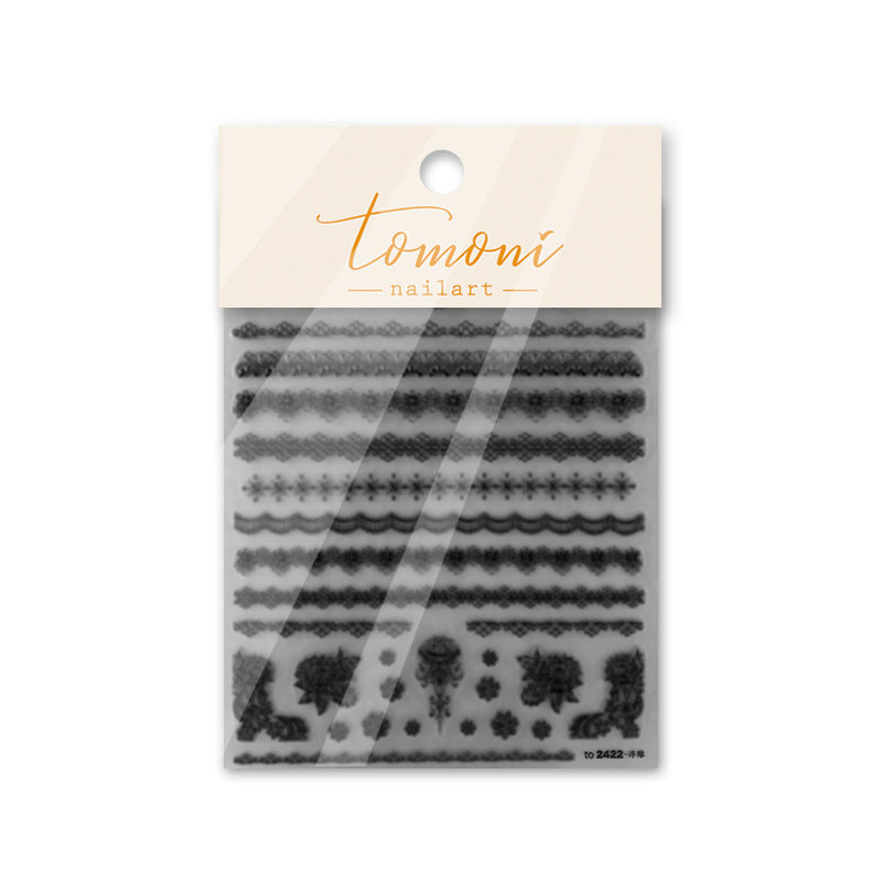 365nails : "dentelle blanche & ornement floral" – Stickers pour ongles