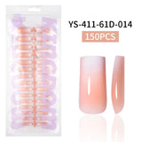 Nail Tips Europe and the United States  gradual change press on nails, simple water drop nail spray removable fake nail 150 pieces prefabricated nail