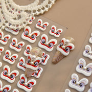 365nails: "Cute 3D Bunny Ear with Eyes" – nail art stickers