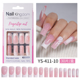 Press on nails advanced sense belt drill three-dimensional detachable nail art Spice girl fake nail press on nails wholesale