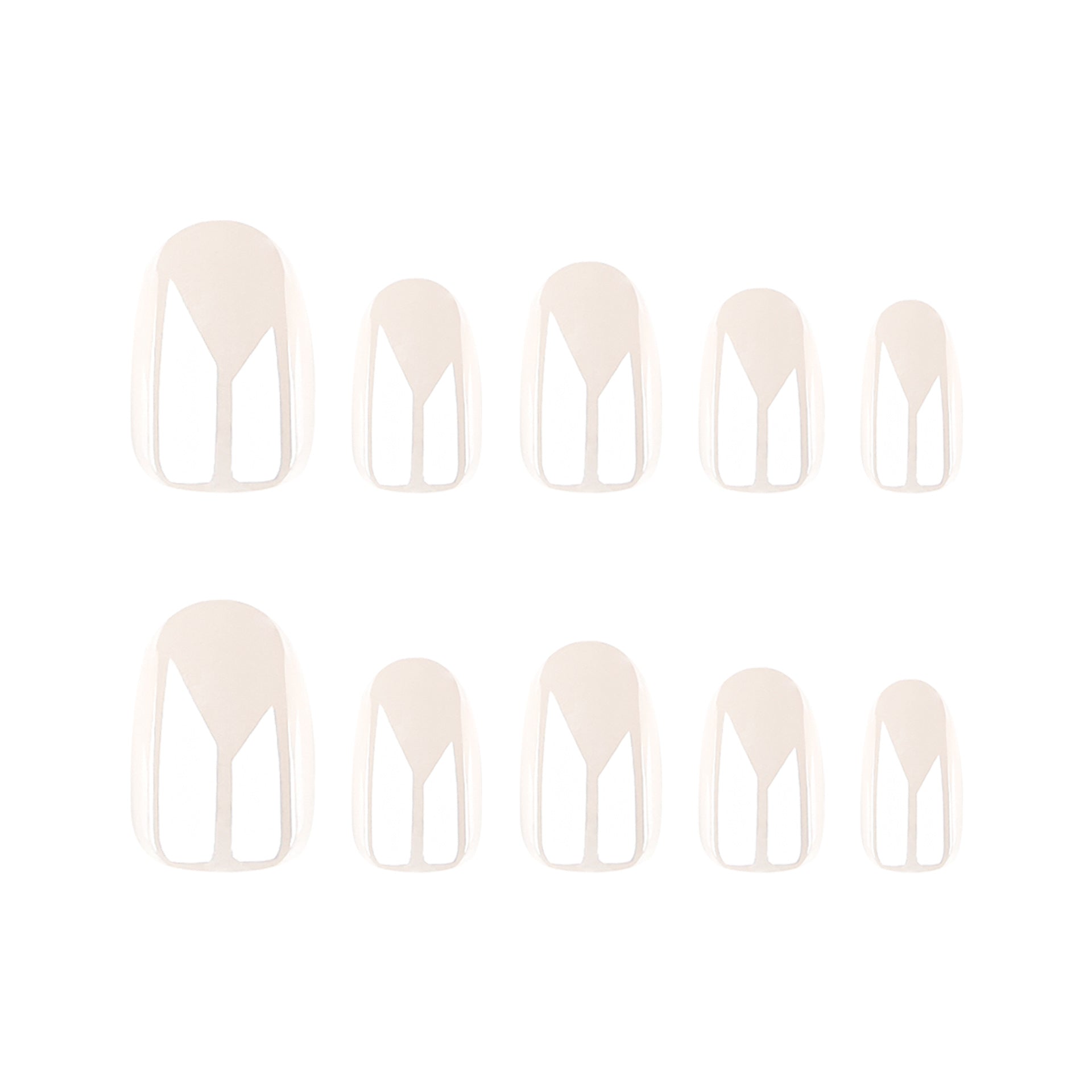 White solid color coating wearing nail piece wholesale short round Yiwu nail art simple beauty wearing fake nails