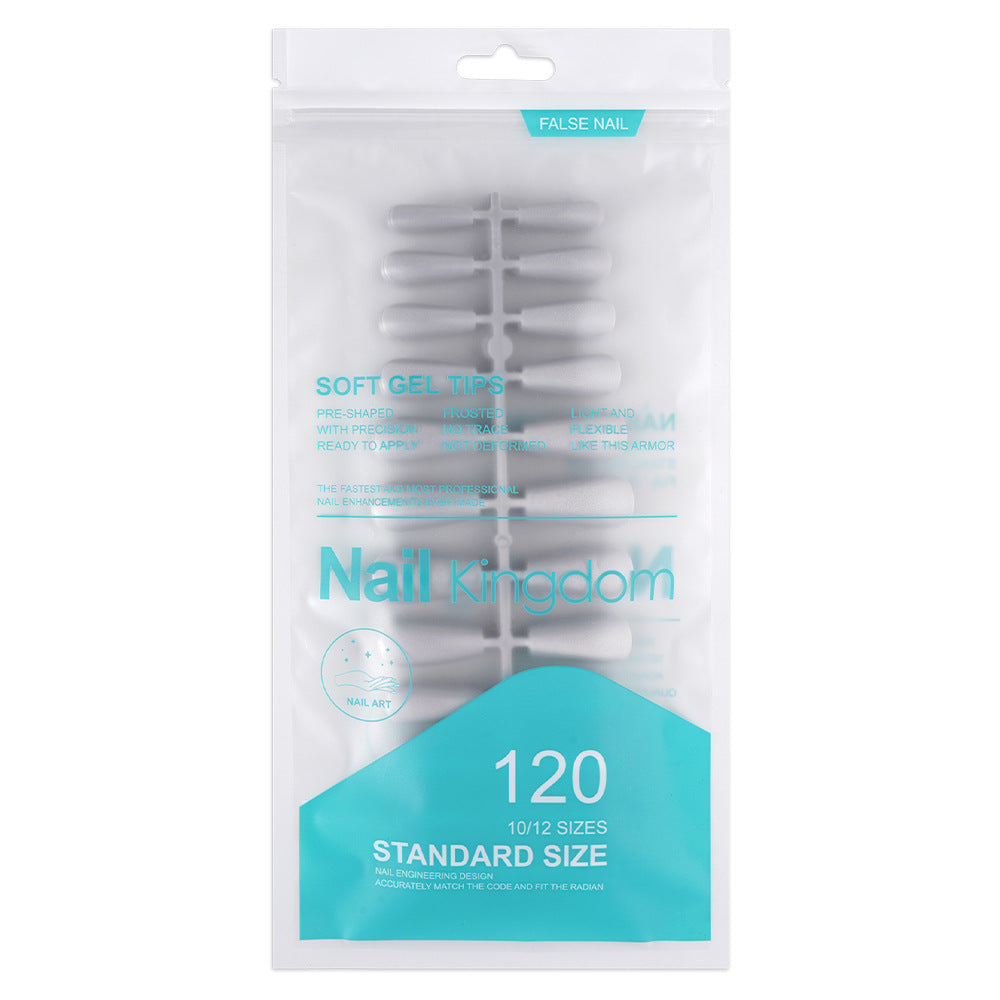 Cat eye press on nails, flash Spice Girl patch manicure removable trapezoidal nail 120 pieces boxed fake nails