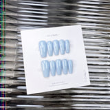 The Essential Solids | Long Coffin ｜Handmade Press-on Nails