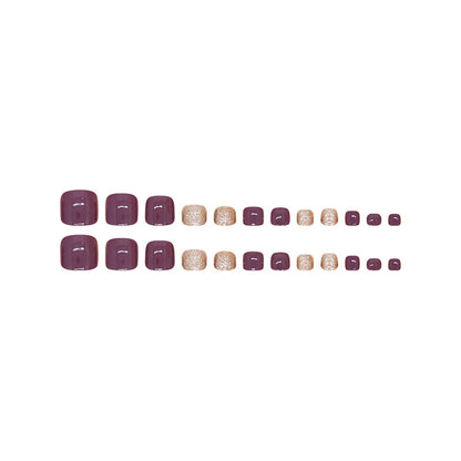 Uñas postizas removibles para dedos del pie Uñas postizas blanqueadoras avanzadas 24 piezas｜365nails