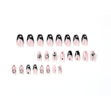 Use una pieza de uña postiza cruzada Emperatriz Dowager West, pieza de uña de estrella ahuecada, pieza de uña terminada, uñas a presión｜365nails