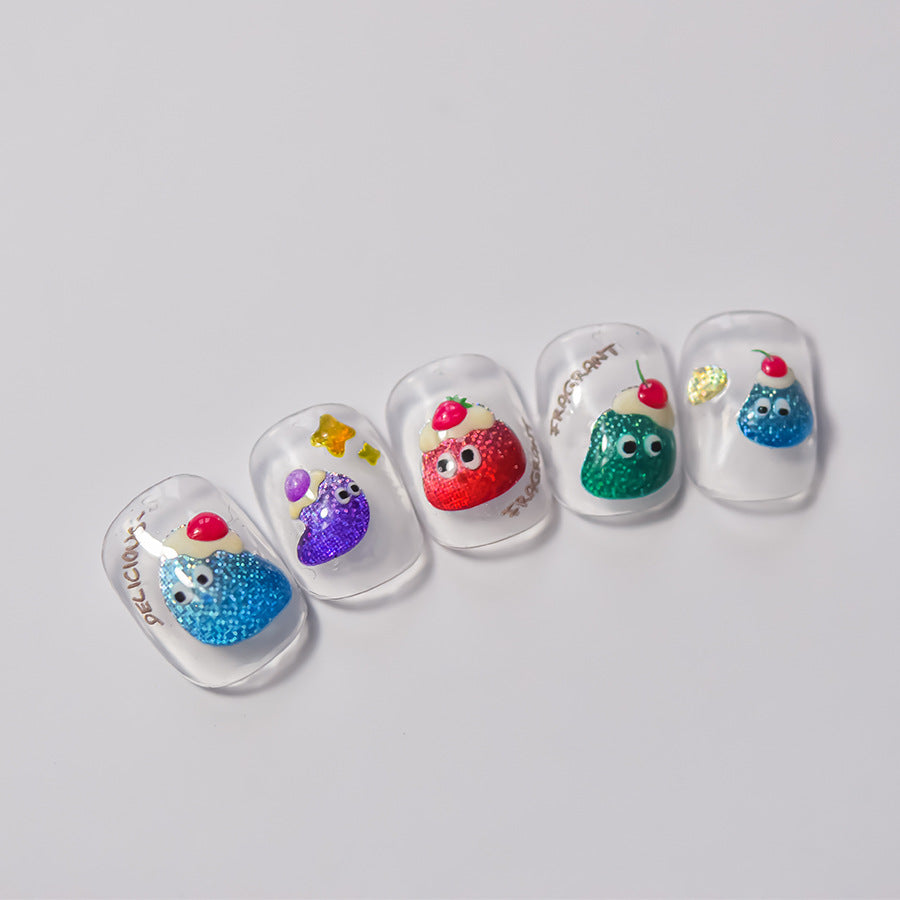 365nails: "Monstro de Gosma Colorido" – adesivos para unhas