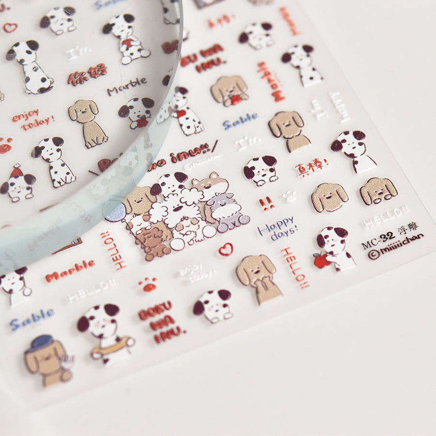365nails: "Miiiiichan Puppy Friend" – adesivos de unha